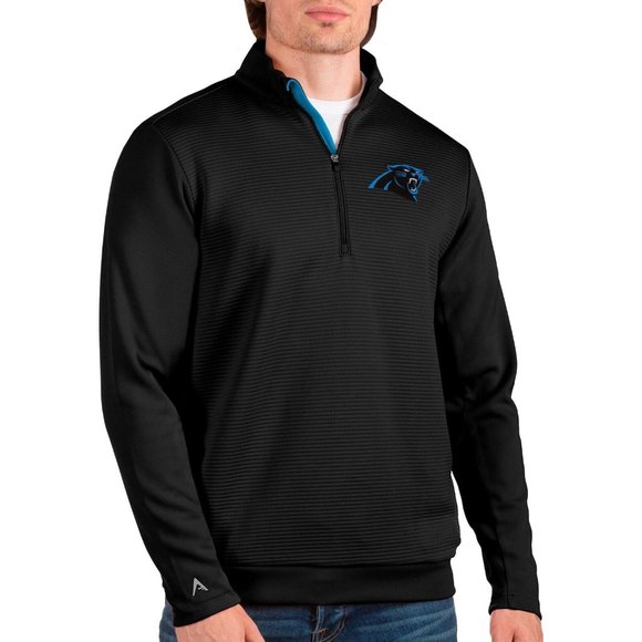 Carolina Panthers Men's Antigua Vanquish Quarter-Zip Pullover - Picture 2 of 2